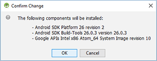 Android SDK Manager - Installs
